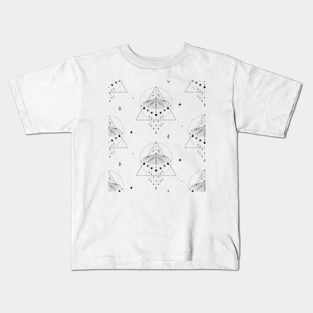 butterfly pattern Kids T-Shirt by mahashop